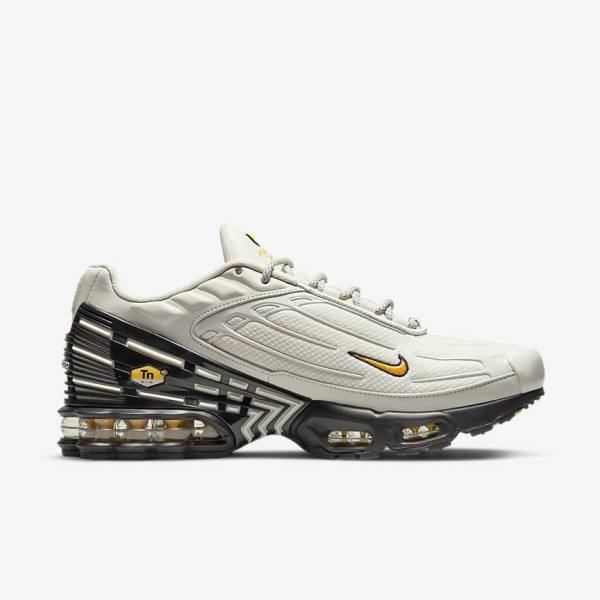 Nike Air Max Plus 3 Tenisky Panske Svetlo Béžové Čierne Strieborne Zlate | NK795RMA