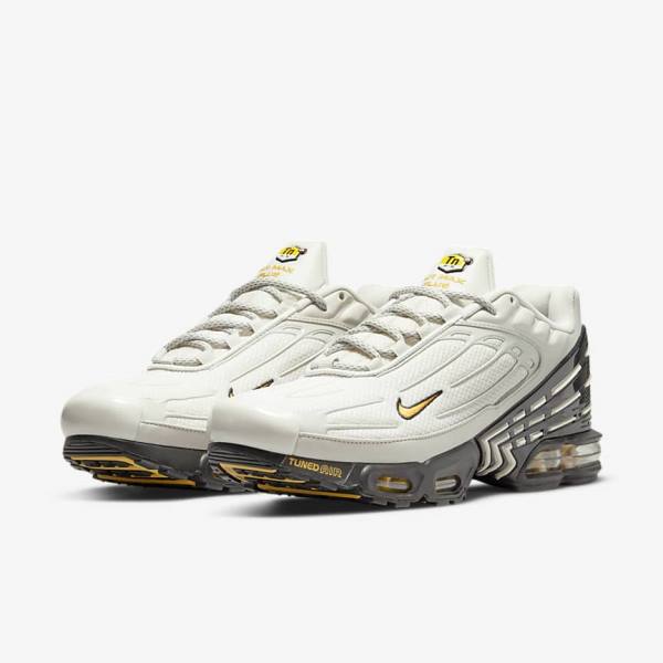 Nike Air Max Plus 3 Tenisky Panske Svetlo Béžové Čierne Strieborne Zlate | NK795RMA