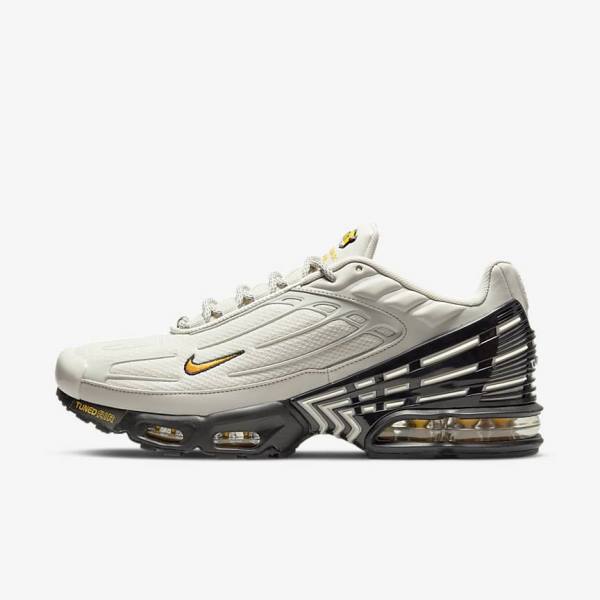 Nike Air Max Plus 3 Tenisky Panske Svetlo Béžové Čierne Strieborne Zlate | NK795RMA