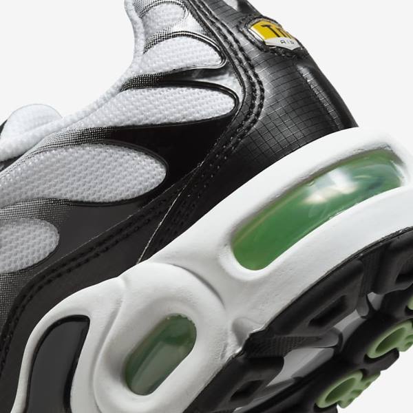 Nike Air Max Plus Older Tenisky Detske Biele Čierne Strieborne Mätové | NK369OUS