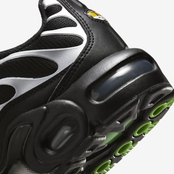 Nike Air Max Plus Older Tenisky Detske Čierne Zelene Metal Strieborne Čierne | NK345CLI