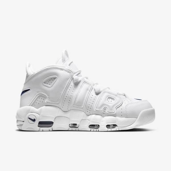 Nike Air More Uptempo 96 Tenisky Panske Biele Námornícka Modrá | NK408OLD