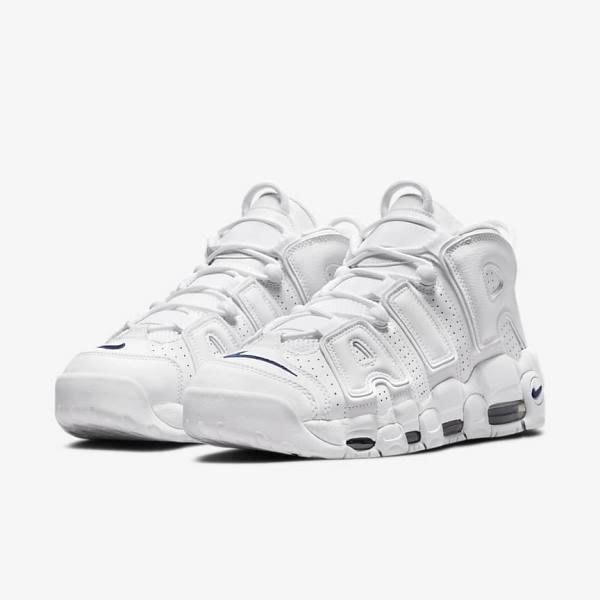 Nike Air More Uptempo 96 Tenisky Panske Biele Námornícka Modrá | NK408OLD