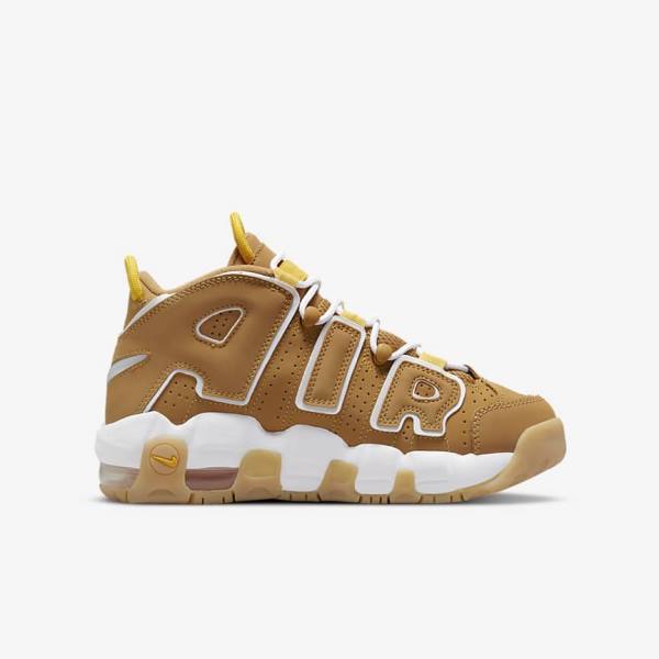 Nike Air More Uptempo Older Tenisky Detske Hnede Svetlo Hnede Biele | NK801GJO