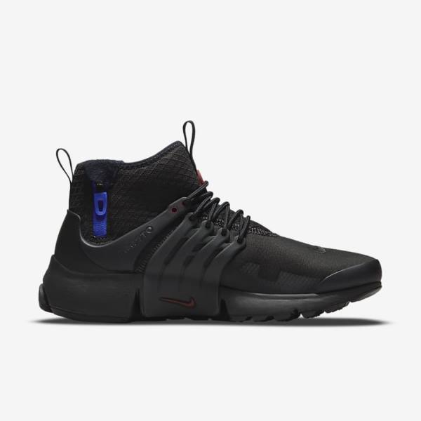 Nike Air Presto Stredne Utility Tenisky Panske Čierne Tmavo Siva Modre Červené | NK753LWV