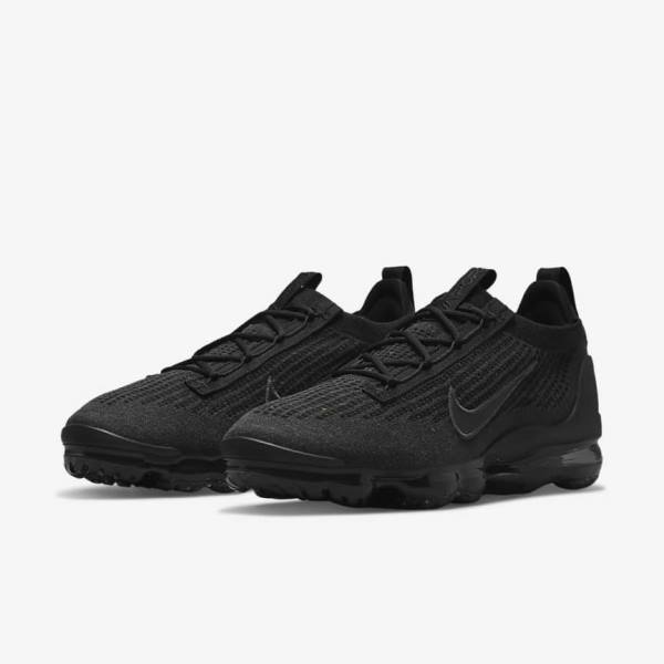 Nike Air VaporMax 2021 FK Tenisky Panske Čierne Tmavo Siva | NK028NUG