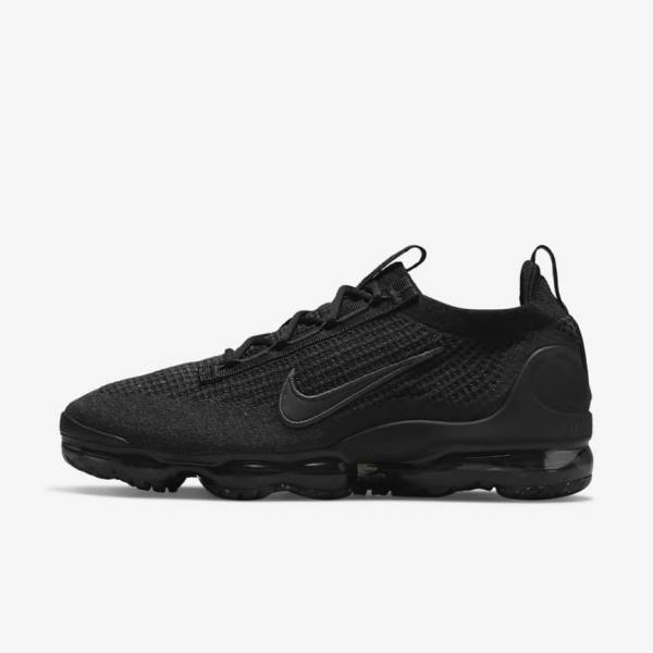 Nike Air VaporMax 2021 FK Tenisky Panske Čierne Tmavo Siva | NK028NUG