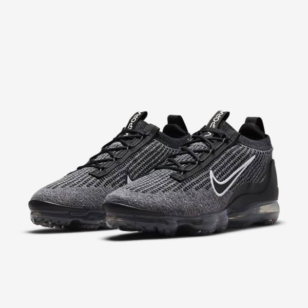 Nike Air VaporMax 2021 FK Tenisky Panske Čierne Biele Tmavo Siva Čierne | NK538BZT