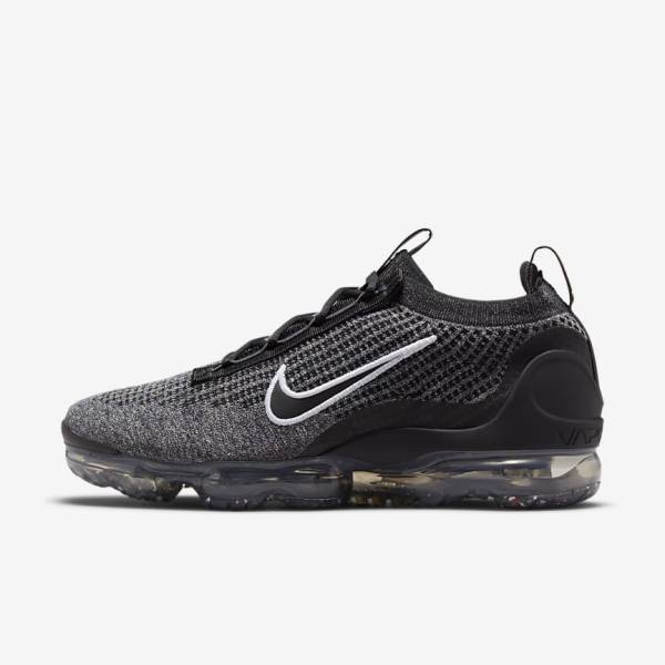 Nike Air VaporMax 2021 FK Tenisky Panske Čierne Biele Tmavo Siva Čierne | NK538BZT