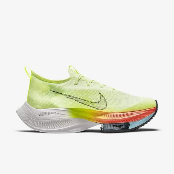 Nike Air Zoom Alphafly NEXT% Flyknit Cestne Zavodne Bežecké Tenisky Panske Svetlo Mango Metal Červené Hnede Čierne | NK514PNW