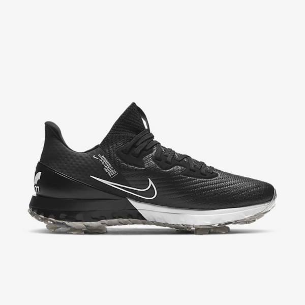 Nike Air Zoom Infinity Tour Golfove Topanky Panske Čierne Biele | NK394NKB