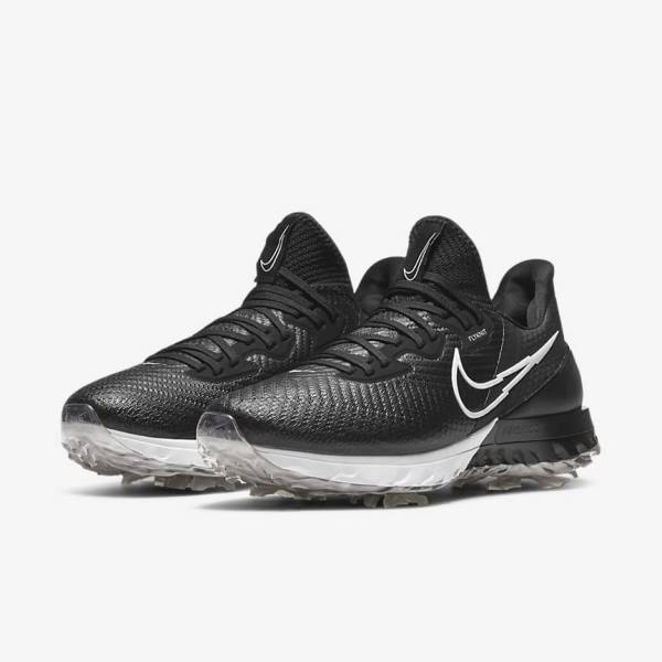 Nike Air Zoom Infinity Tour Golfove Topanky Panske Čierne Biele | NK394NKB