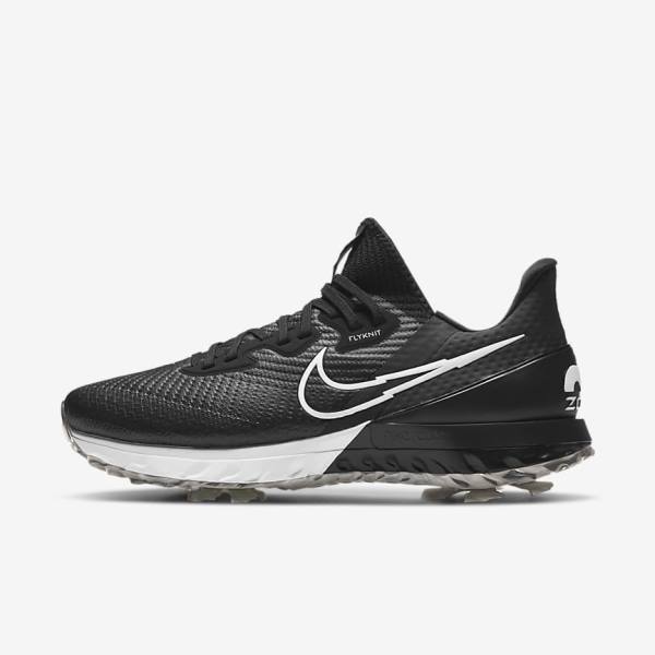 Nike Air Zoom Infinity Tour Golfove Topanky Panske Čierne Biele | NK394NKB