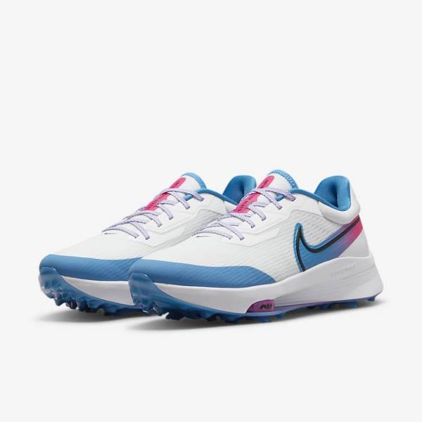 Nike Air Zoom Infinity Tour NEXT% Golfove Topanky Panske Biele Modre Ruzove Čierne | NK572AIC