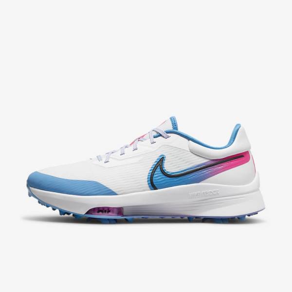 Nike Air Zoom Infinity Tour NEXT% Golfove Topanky Panske Biele Modre Ruzove Čierne | NK572AIC