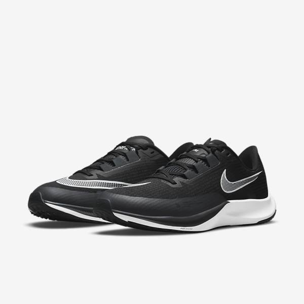 Nike Air Zoom Rival Fly 3 Cestne Zavodne Bežecké Tenisky Panske Čierne Tmavo Siva Biele | NK876VOH