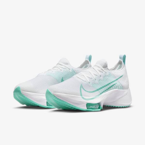 Nike Air Zoom Tempo NEXT% Cestne Bežecké Tenisky Damske Čierne Tmavo Siva Platina Biele | NK154LEF