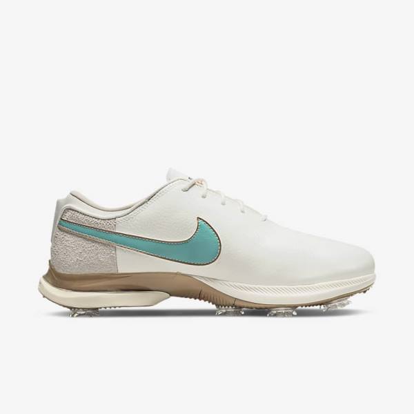 Nike Air Zoom Victory Tour 2 Golfove Topanky Panske Biele Svetlo Hnede Tyrkysové | NK046SWZ