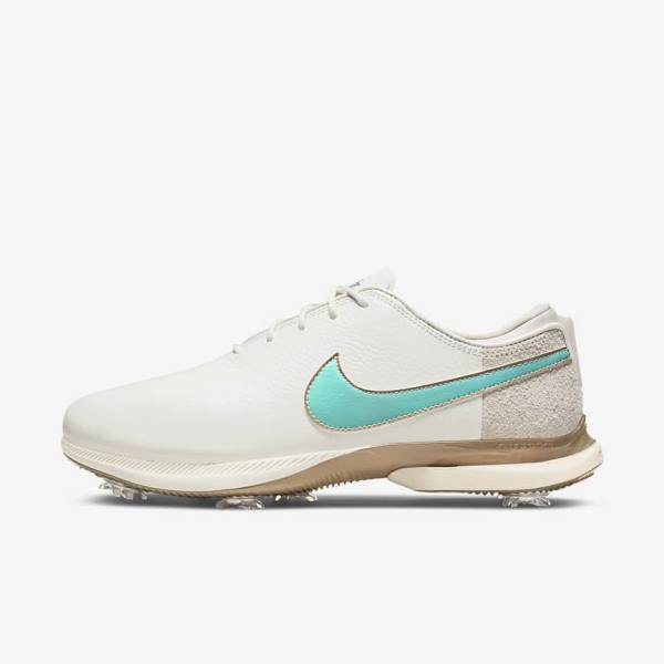 Nike Air Zoom Victory Tour 2 Golfove Topanky Panske Biele Svetlo Hnede Tyrkysové | NK046SWZ