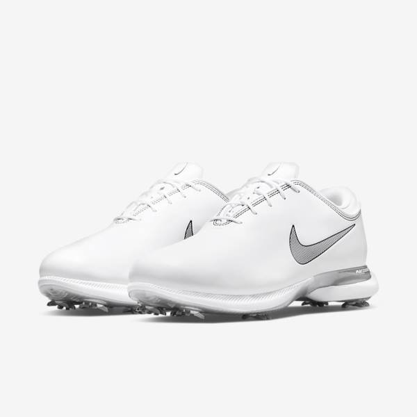 Nike Air Zoom Victory Tour 2 Golfove Topanky Panske Biele Metal Platina Čierne | NK427GLZ