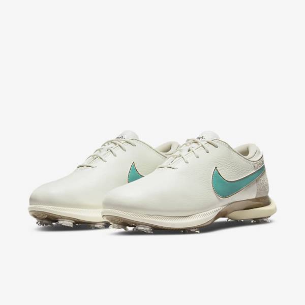 Nike Air Zoom Victory Tour 2 Golfove Topanky Damske Biele Svetlo Hnede Tyrkysové | NK534MDB