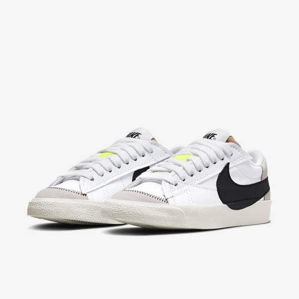 Nike Blazer Low 77 Jumbo Tenisky Damske Biele Čierne | NK362RIY