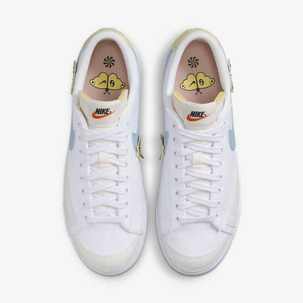 Nike Blazer Low Platforme Next Nature Tenisky Damske Biele Ruzove Biele Modre | NK142GAM