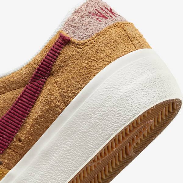 Nike Blazer Low Platforme Tenisky Damske Zlate Ruzove Bordove | NK348RDV