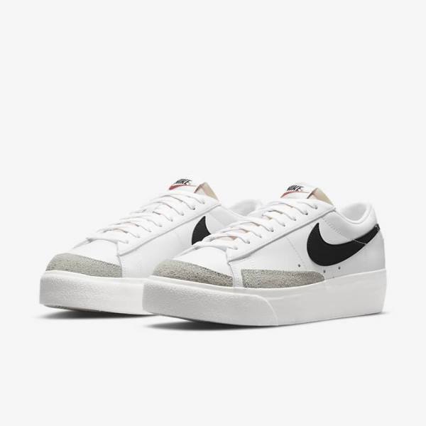 Nike Blazer Low Platforme Tenisky Damske Biele | NK420XAI