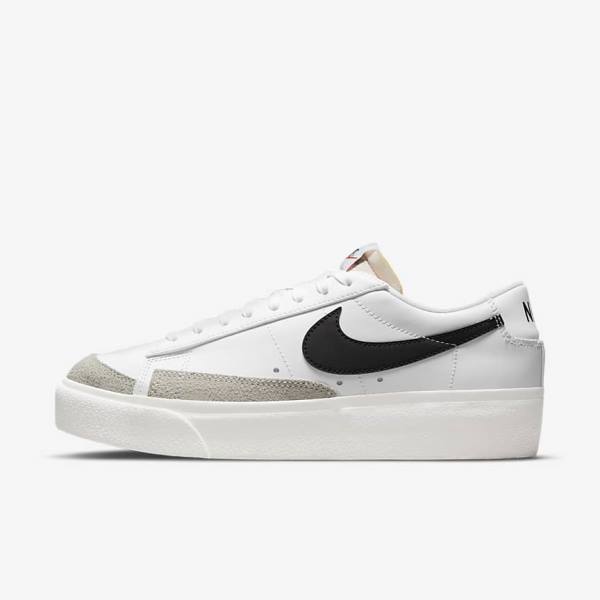 Nike Blazer Low Platforme Tenisky Damske Biele | NK420XAI