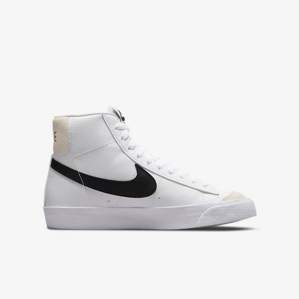 Nike Blazer Older Tenisky Detske Biele Čierne | NK857OAZ