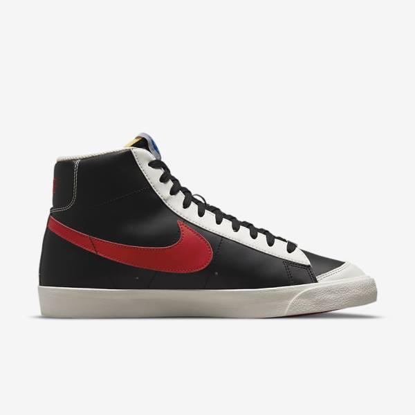 Nike Blazer Stredne 77 EMB Tenisky Panske Červené Čierne | NK374NSU