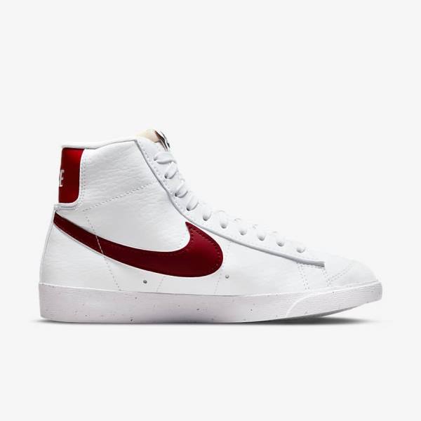 Nike Blazer Stredne 77 Next Nature Tenisky Damske Biele Čierne Červené | NK263KAD