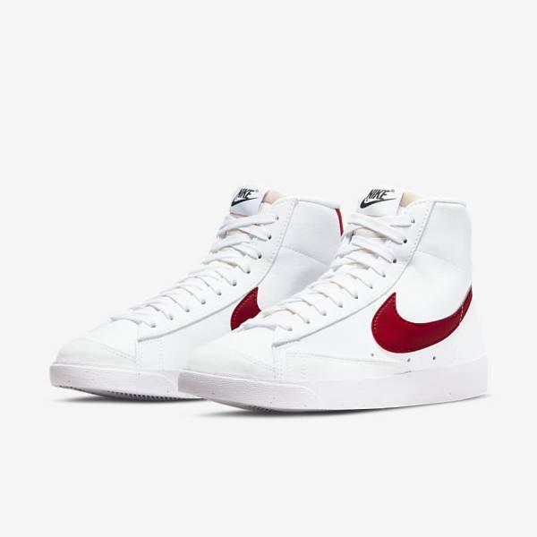 Nike Blazer Stredne 77 Next Nature Tenisky Damske Biele Čierne Červené | NK263KAD