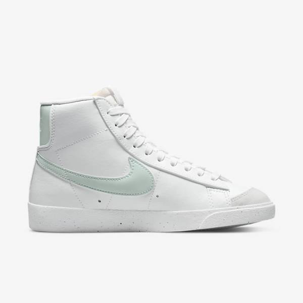 Nike Blazer Stredne 77 Next Nature Tenisky Damske Biele Zelene | NK819PAD