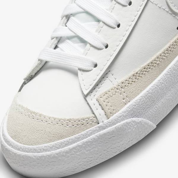 Nike Blazer Stredne 77 Older Basketbalove Tenisky Detske Biele Svetlo Hnede Biele | NK089HBF