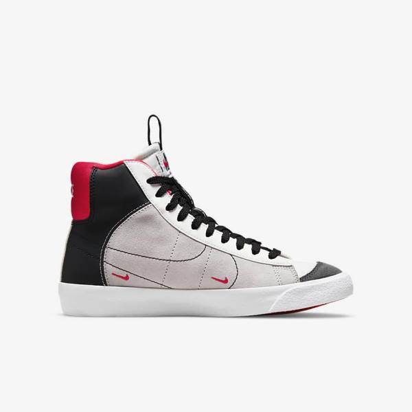 Nike Blazer Stredne 77 SE Dance Older Tenisky Detske Biele Červené Svetlo Siva Čierne | NK723EWG