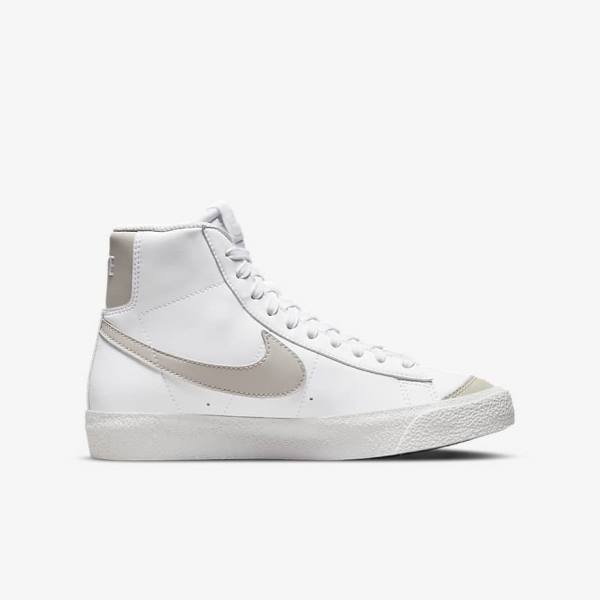 Nike Blazer Stredne 77 SE Older Basketbalove Tenisky Detske Biele Svetlo Béžové | NK657IEW