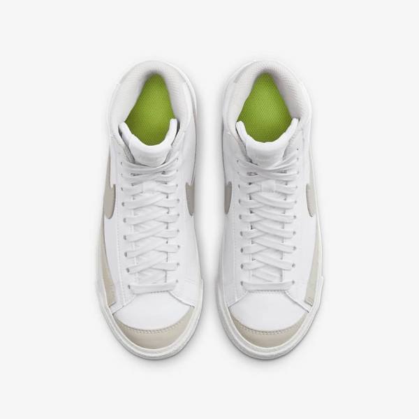 Nike Blazer Stredne 77 SE Older Basketbalove Tenisky Detske Biele Svetlo Béžové | NK657IEW