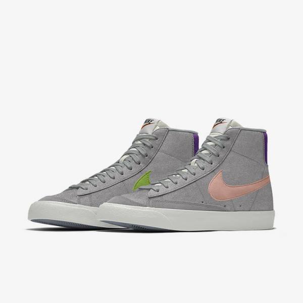 Nike Blazer Stredne By You Custom Tenisky Panske Viacfarebný | NK381NWX