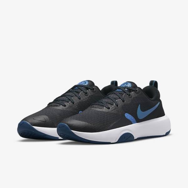 Nike City Rep TR Botasky Damske Čierne Modre Biele | NK908UOH