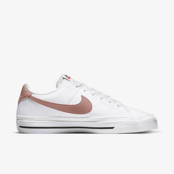 Nike Court Legacy Next Nature Tenisky Damske Biele Oranžové Čierne Ruzove | NK641HDM