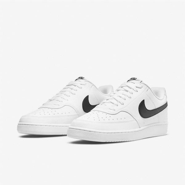 Nike Court Vision Low Next Nature Tenisky Panske Biele Čierne | NK682HXA