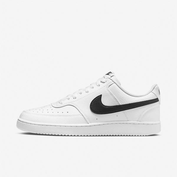 Nike Court Vision Low Next Nature Tenisky Panske Biele Čierne | NK682HXA