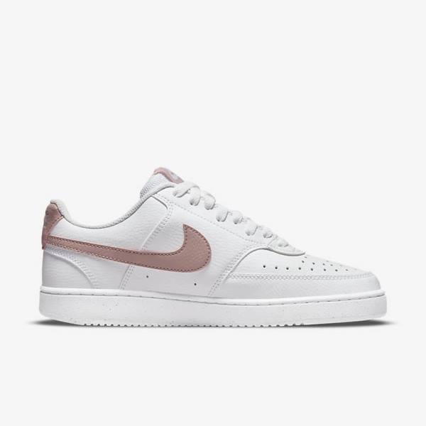 Nike Court Vision Low Next Nature Tenisky Damske Biele Ruzove | NK839MVO