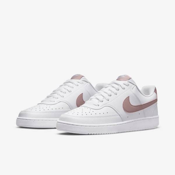 Nike Court Vision Low Next Nature Tenisky Damske Biele Ruzove | NK839MVO