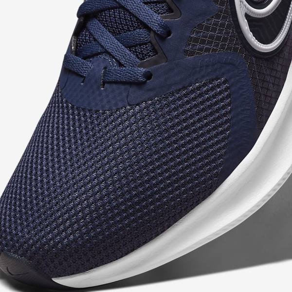 Nike Downshifter 11 Cestne Bežecké Tenisky Panske Námornícka Modrá Tmavo Obsidian Biele | NK024TYQ