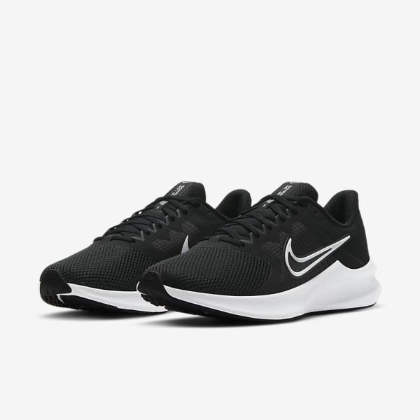 Nike Downshifter 11 Cestne Bežecké Tenisky Damske Čierne Tmavo Siva Biele | NK632BMQ