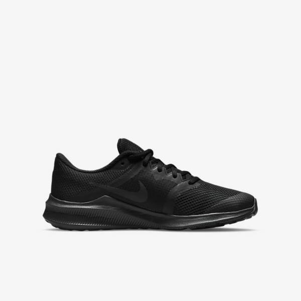 Nike Downshifter 11 Older Cestne Tenisky Detske Čierne Tmavo Siva | NK618SGH