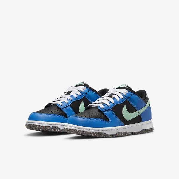 Nike Dunk Low SE Older Tenisky Detske Čierne Svetlo Modre Ruzove Mätové | NK731EIR